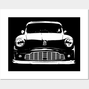 Standard Eight 1950s British classic car white monoblock Posters and Art